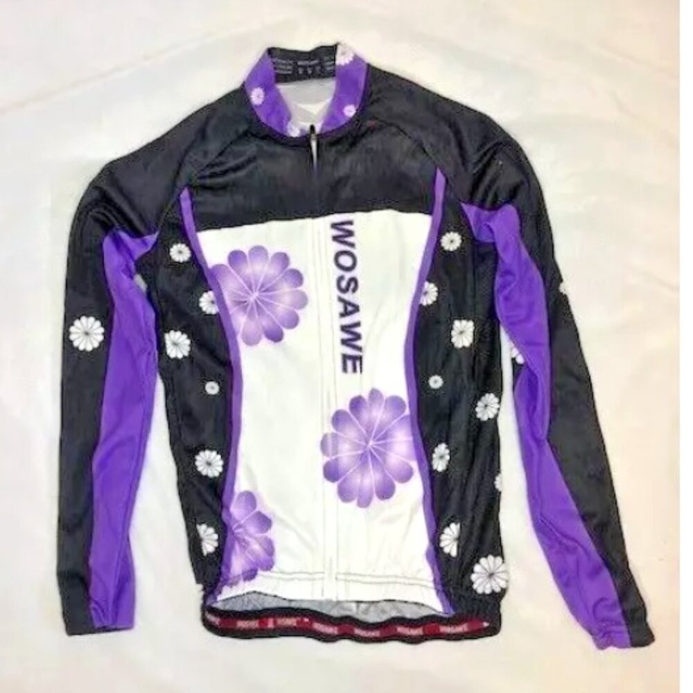 WOSAWE WOMENS Long Sleeve BICYCLE JERSEY Size M